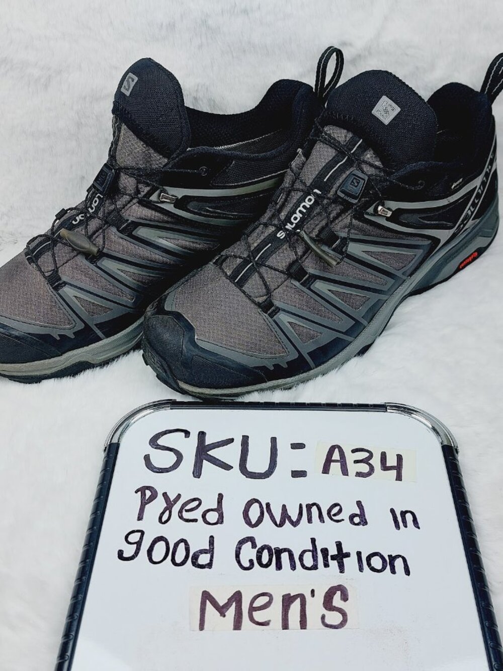 Salomon Men's Gray Black X Ultra 3 GTX Outdoor Trail Hiking Shoes Size 12 - Picture 11 of 11